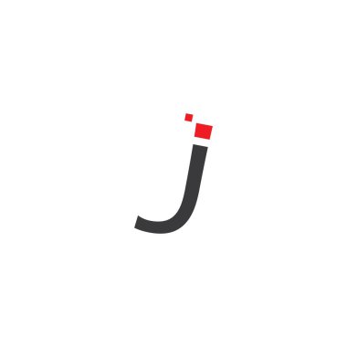 J harfi logo vektör tasarımı