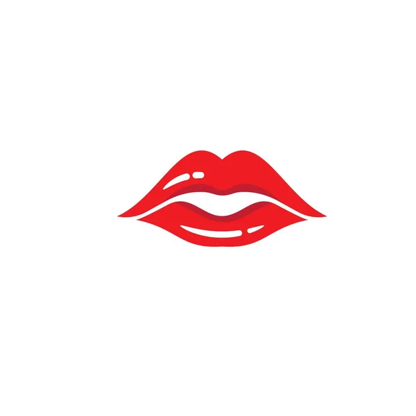 Beleza Lábios Mulheres Ilustração Logotipo Vetor Design — Vetor de Stock