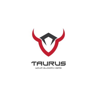 Taurus logo şablonu vektör tasarımı çizimi