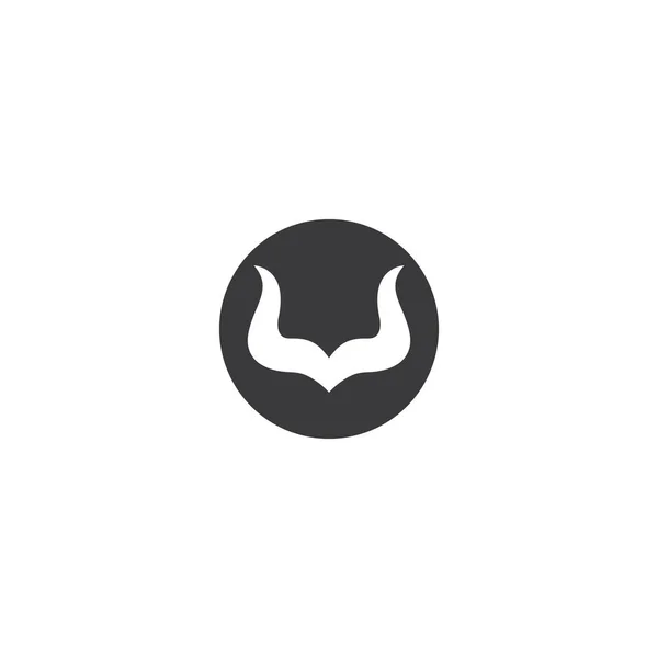 Horn Logotyp Vektor Platt Design — Stock vektor