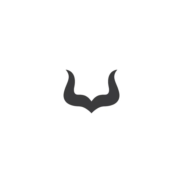 Horn Logotyp Vektor Platt Design — Stock vektor