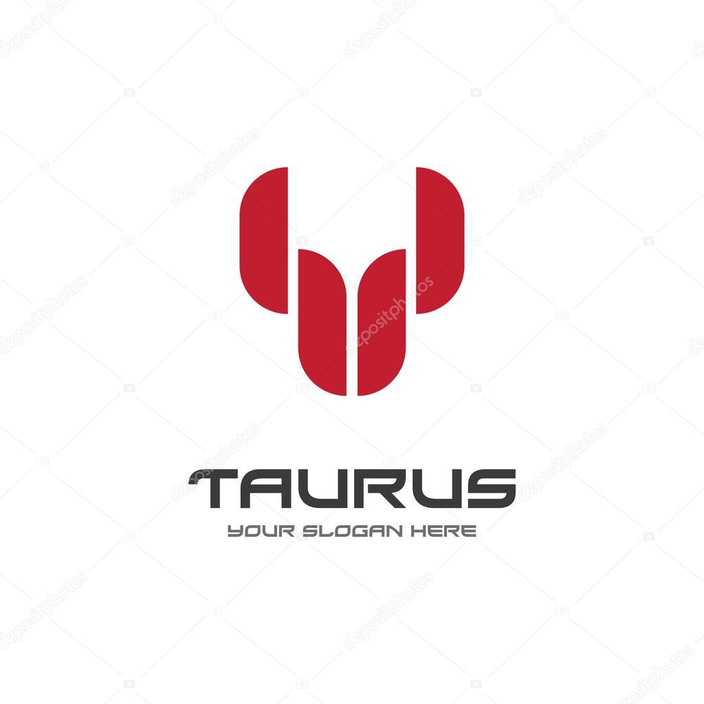 Taurus logo template vector design illustration