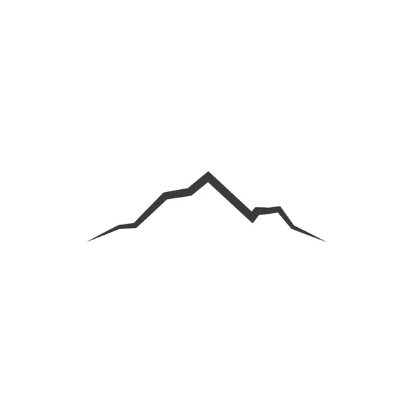 Berg Illustration Natur Logo Vektor — Stockvektor