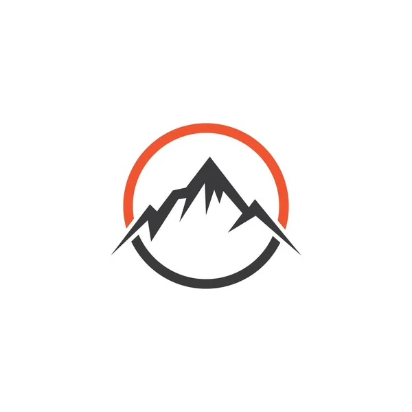 Bergillustratie Natuur Logo Vector — Stockvector