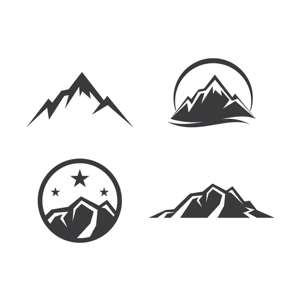 Mountain Illustration Natur Logotyp Vektor — Stock vektor