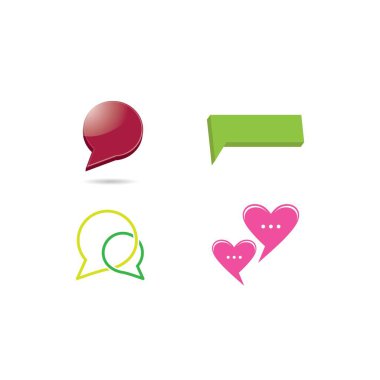 Konuşma balonu vektör tasarımı