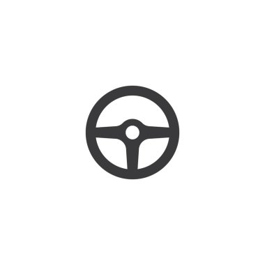 Direksiyon logosu düz tasarım