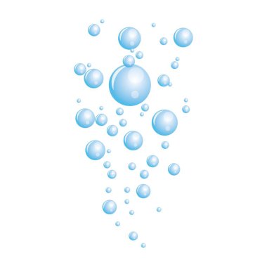 Doğal gerçekçilik kabarcık illüstrasyon vektör tasarımı