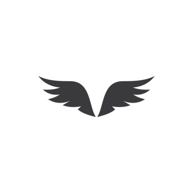 Kanat illüstrasyon logo vektör tasarımı