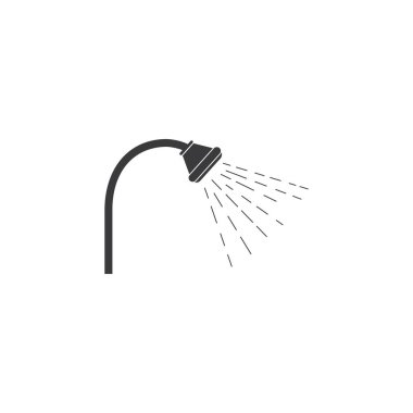 Duş suyu ikonu vektör düz tasarımı