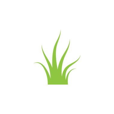 Yeşil çimen ilüstrasyon vektör tasarımı