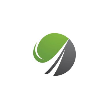 Küresel teknoloji logo vektör şablonu