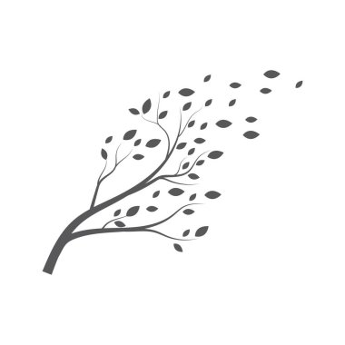 Ağaç doğası illüstrasyon logosu vektör tasarımı