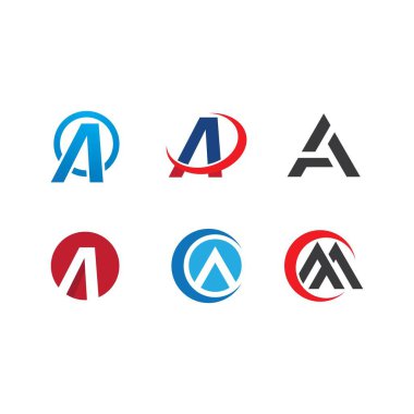 İlk harf logo şablonu