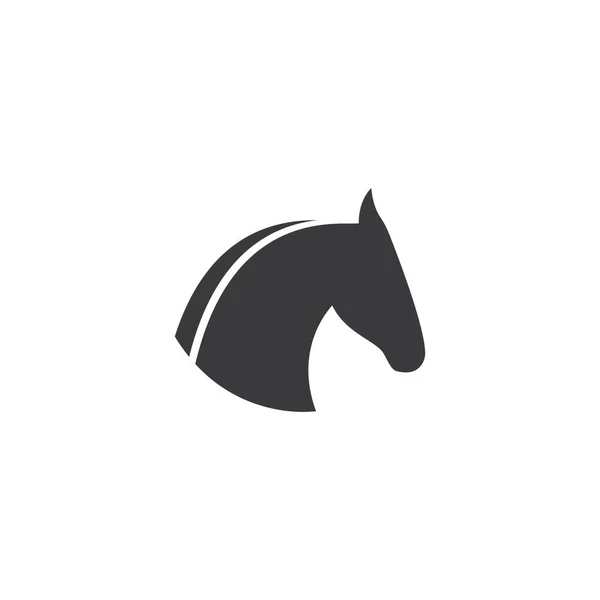 Logotipo Del Caballo Vector Diseño Plano — Archivo Imágenes Vectoriales