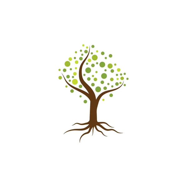 Arbre Nature Illustration Logo Modèle Vectoriel Design — Image vectorielle