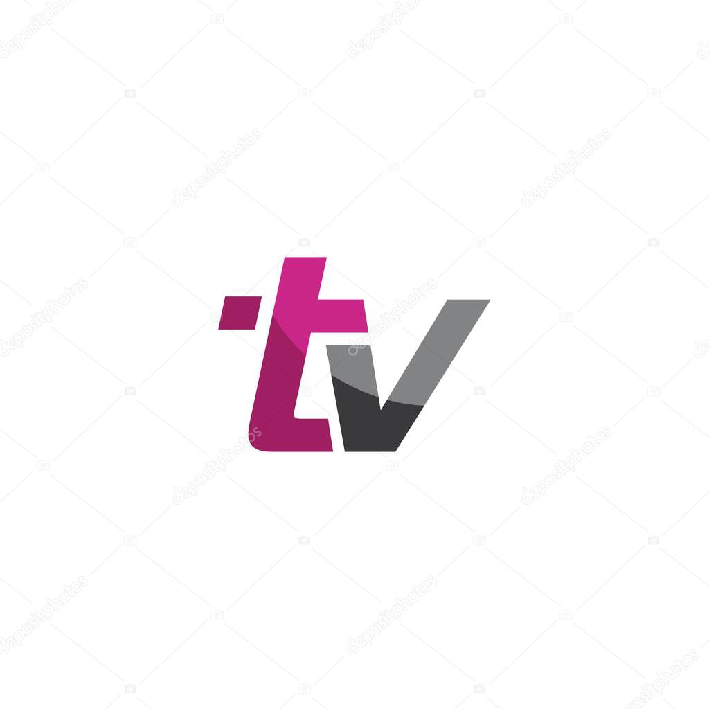 TV logo vector flat design