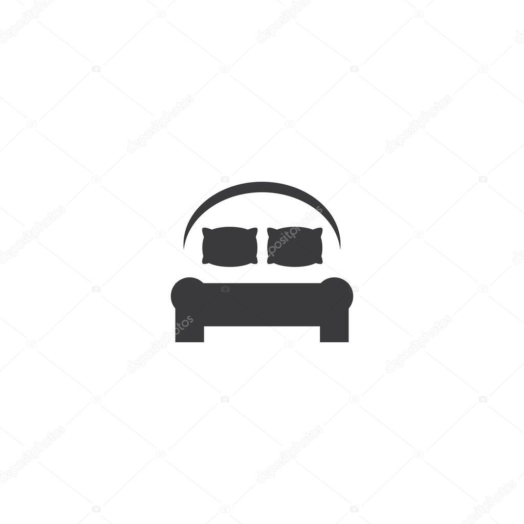 Pillow icon illustration vector flat design