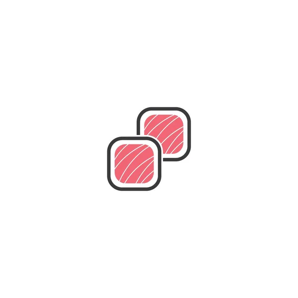Sushi Modernes Restaurant Logo Design — Stockvektor