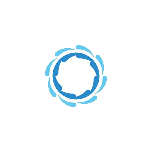 Logo Entreprise Vortex Vague Icône Spirale — Image vectorielle