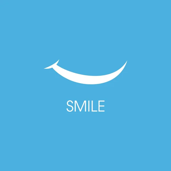 Sourire Heureux Visage Vecteur Design — Image vectorielle