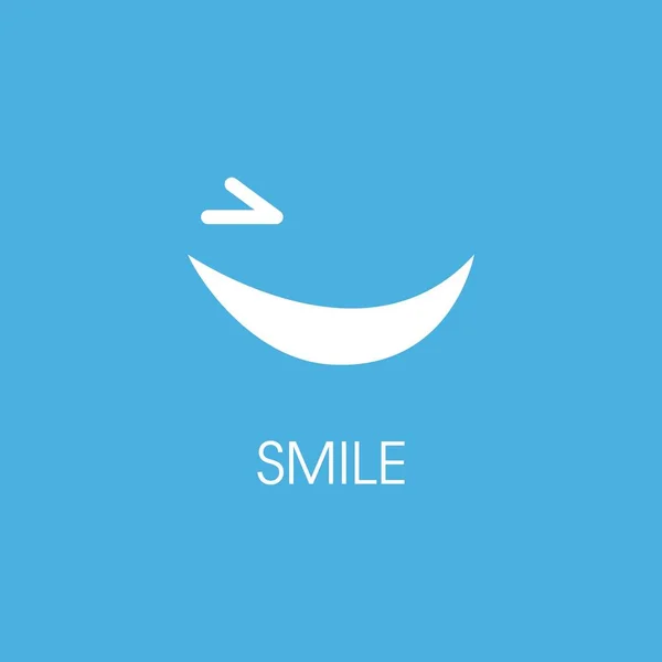 Sourire Heureux Visage Vecteur Design — Image vectorielle