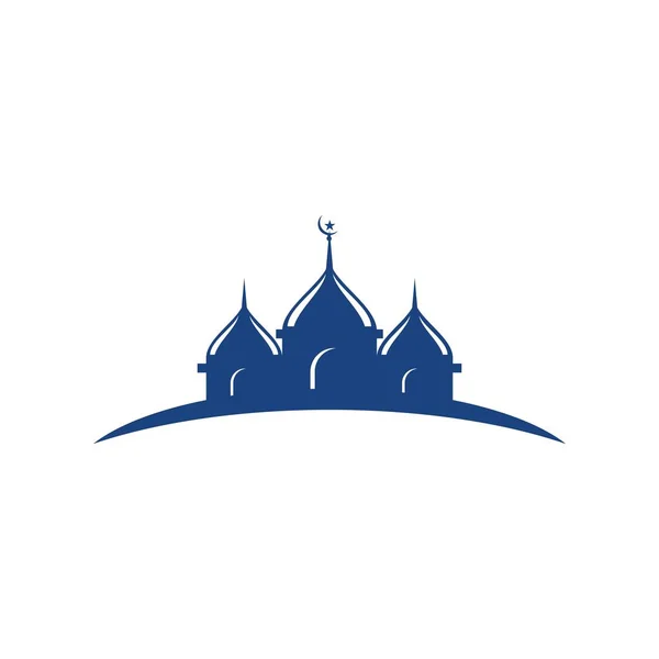 Ισλαμικό Λογότυπο Τζαμί Ramadhan Kareem Διανυσματικό Πρότυπο — Διανυσματικό Αρχείο