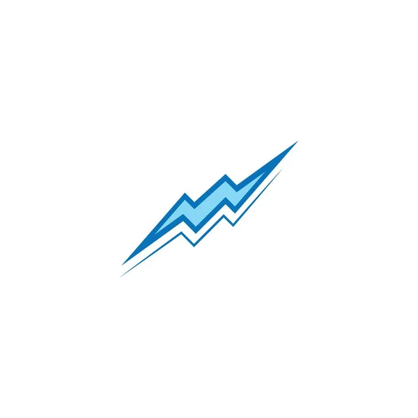 Poder Rayo Logotipo Vector Diseño — Vector de stock