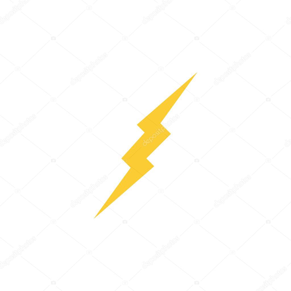 Power lightning logo vector design