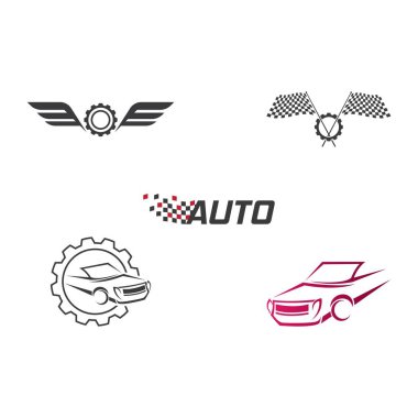 Otomobil Logo şablonu vektör tasarımı