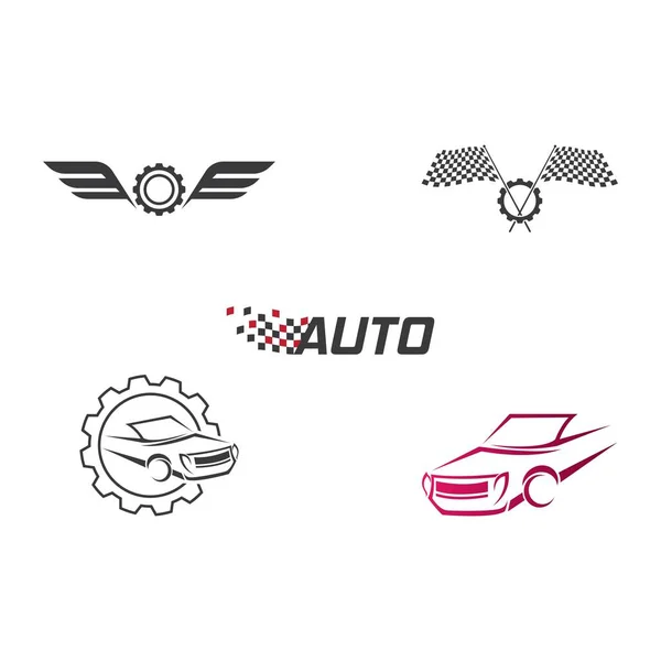 Auto Coche Logo Plantilla Vector Diseño — Archivo Imágenes Vectoriales