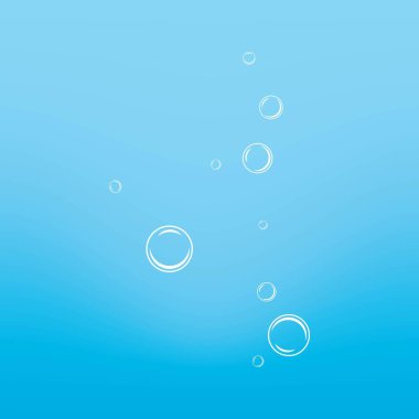 Doğal gerçekçi su kabarcığı illüstrasyon vektör tasarımı