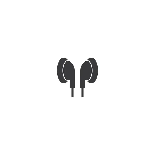 Kopfhörer Kopfhörer Icon Vektor Flaches Design — Stockvektor