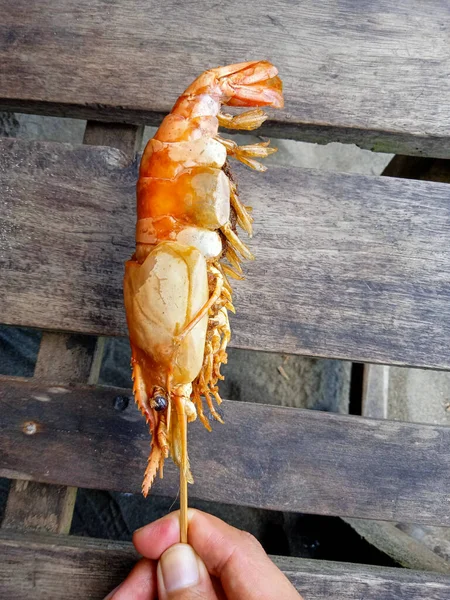 Sate Udang Atau Sate Lobster — Stok Foto
