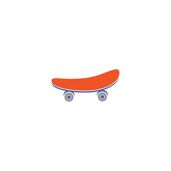 Icône Skateboard Isolé Sur Fond Blanc — Image vectorielle