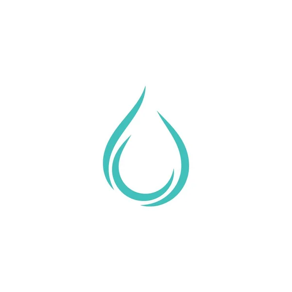 Gota Agua Ilustración Logo Vector Diseño — Archivo Imágenes Vectoriales