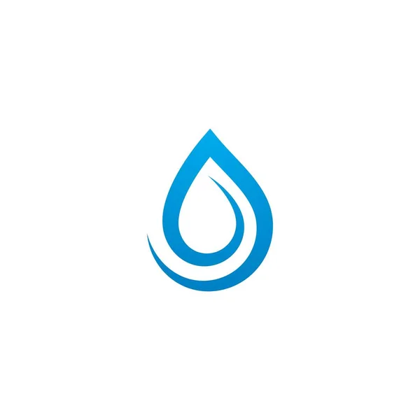 Water Drop Illustration Logo Vector Design — Stock Vector
