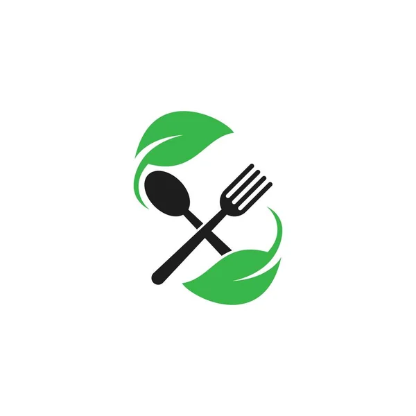 Diseño Vectores Logotipo Alimentos Saludables — Vector de stock