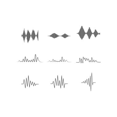 Ses dalgası müzik logosu tasarımı