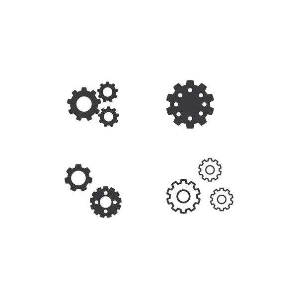 Set Gear Icon Vector Design — Stock Vector