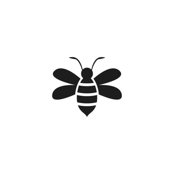 Bal Arısı Logo Illüstrasyon Vektör Tasarımı Puan — Stok Vektör