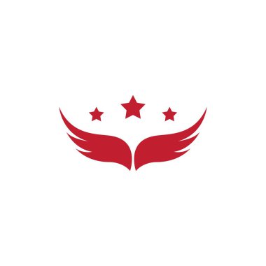 Kanat illüstrasyon logo vektör tasarımı