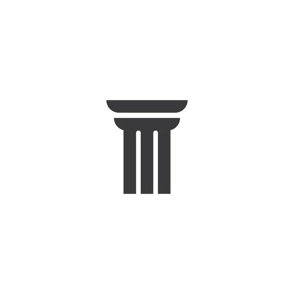 Coluna Logotipo Modelo Vetor Design — Vetor de Stock