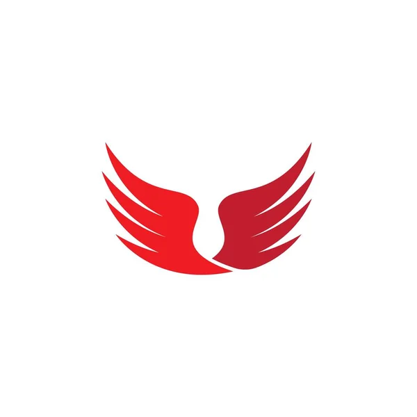Wing Illustrazione Logo Disegno Vettoriale — Vettoriale Stock
