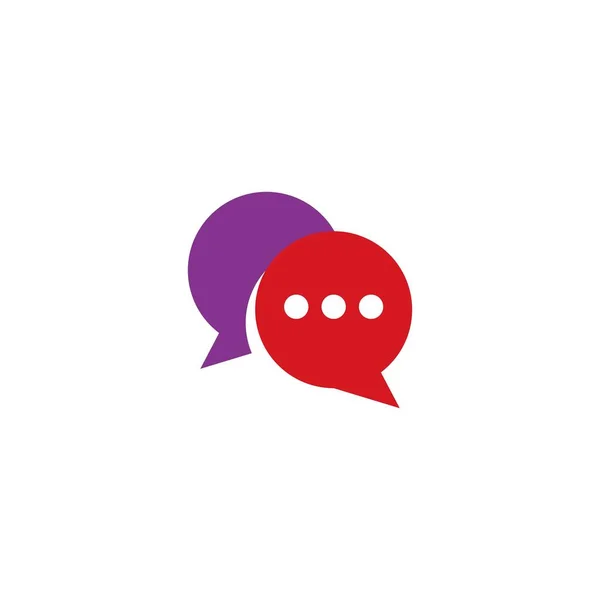 Konuşma Kabarcığı Logo Vektör Tasarımı — Stok Vektör