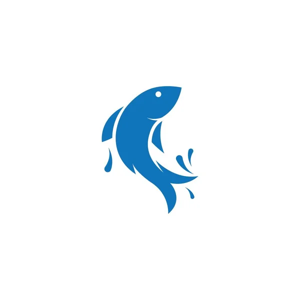 Modèle Vectoriel Logo Ilustration Poisson — Image vectorielle