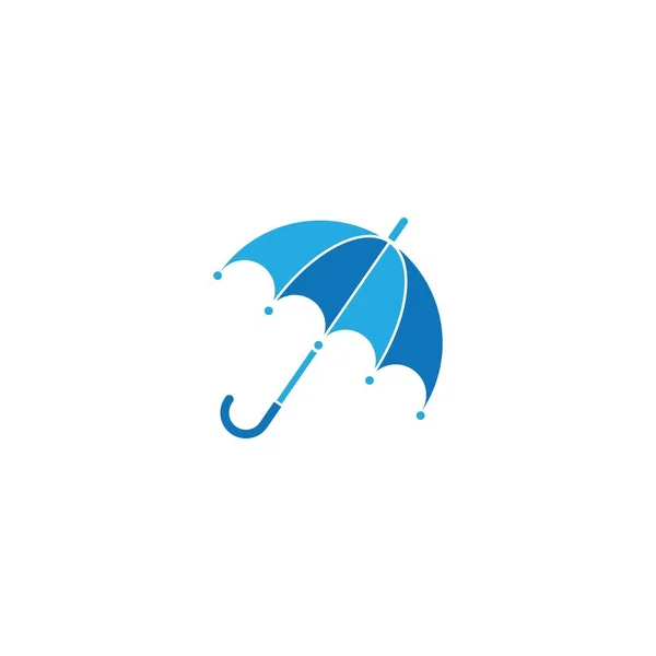 Umbrella Illustration Logo Concept Vector Template — Stock Vector