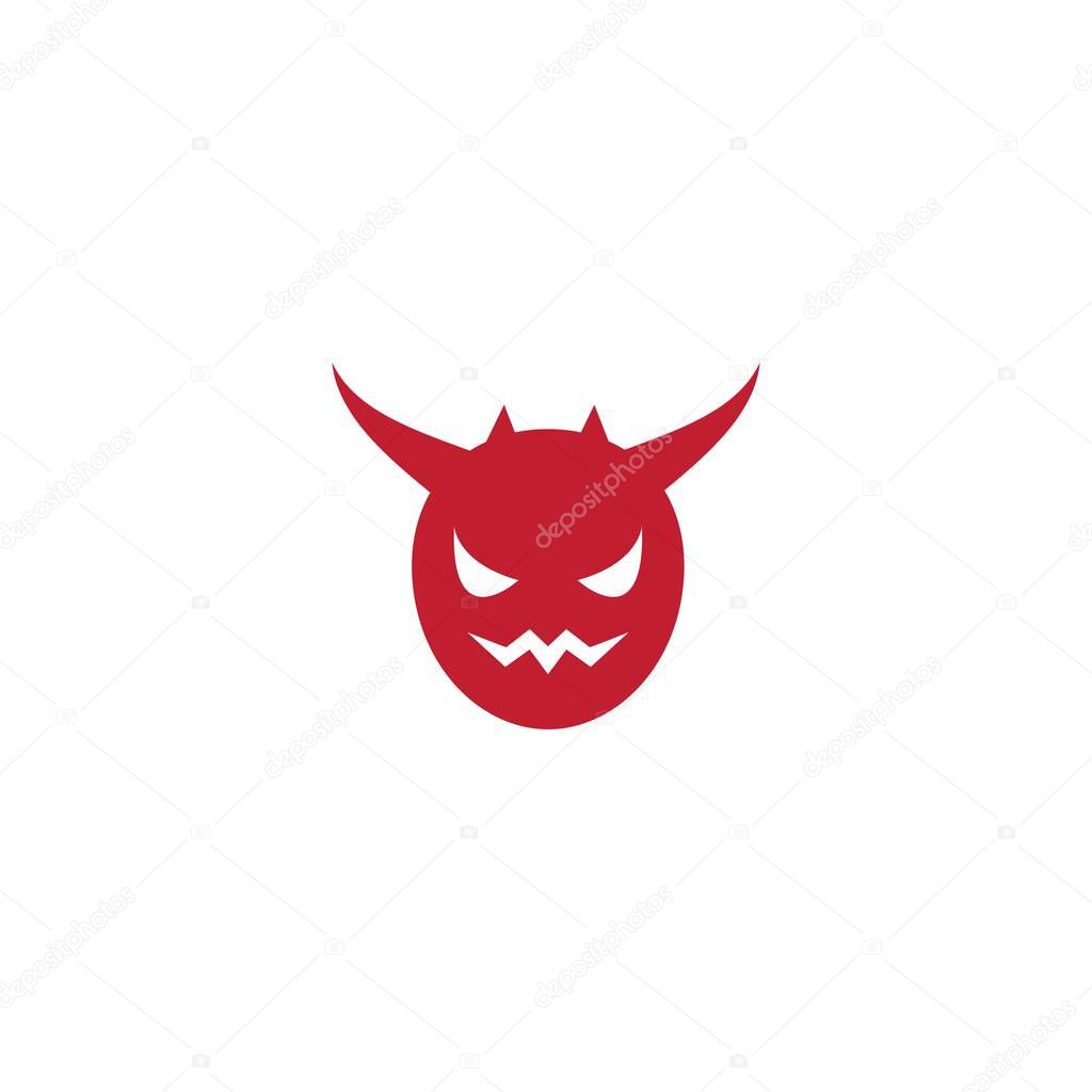 Devil logo ilustration vector template