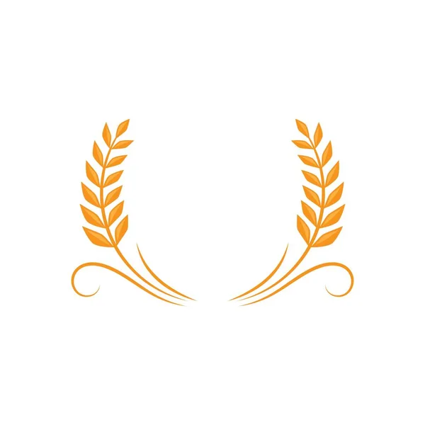 Tarwe Logo Template Vector Illustratie Ontwerp — Stockvector