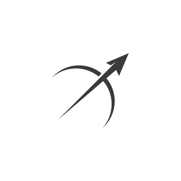 Lukostřelba Logo Vektor Ilustrace Plochý Design — Stockový vektor